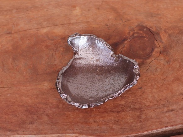 Bizen ware撕碎的盤子（寬度約12厘米）SR8-021 第1張的照片