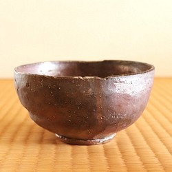 備前焼　茶碗 (桐箱付き)　ty-015 1枚目の画像