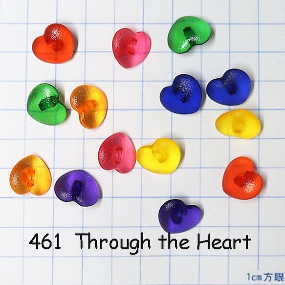 【USAボタン】Through the Heart【ff0461】 1枚目の画像
