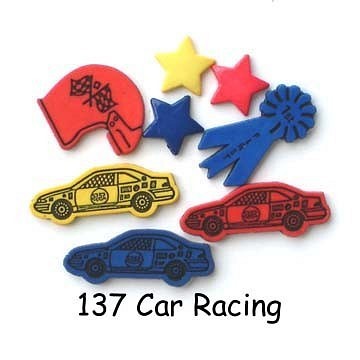 【USAボタン】Car Racing【ff0137】 1枚目の画像