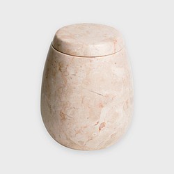 エクリュ大理石の瓶 本物の石 室内装飾「夏」 1枚目の画像
