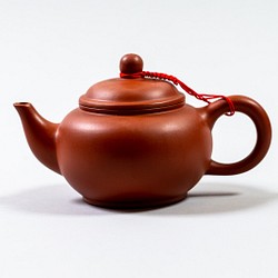 台湾茶 茶器 茶壺（急須）赤　中国茶 1枚目の画像