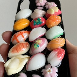 櫻花和迷你壽司智能手機殼 第1張的照片
