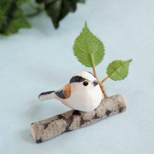 皇帝ペンギンの親子 木で作った置物 木彫り・鳥好きさんへ その他置物