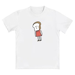 日本插畫家Panko-吐司小姐T恤雪糕白 第1張的照片