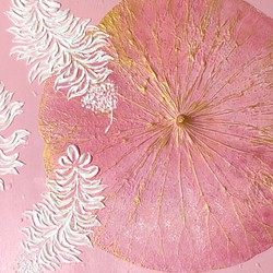 【一点もの】オシャレでユニークな蓮の葉ハッピーアート: The Beauty of Lotus Leaf 1枚目の画像