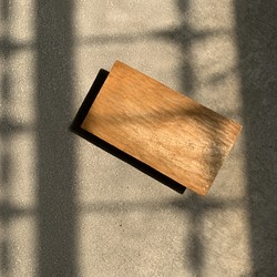 【カスタマイズ】手彫り木製ミドルプレートスクエア（ナチュラルウッドカラー） 1枚目の画像