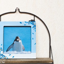 アートフレーム【花道を行くペンギン】 1枚目の画像