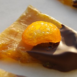 新しいチョコレートスイーツ　干し芋オランジェッタ 1枚目の画像