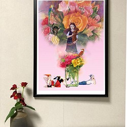 オリジナルポスター「花物語」A3サイズ 1枚目の画像