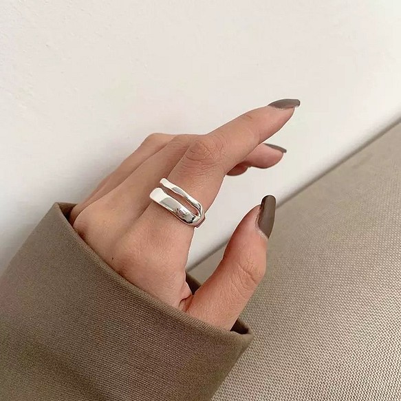 高級メタルリング 太め 大きい指輪 シルバー かっこいい トレンド 指輪 リング ｍini Mini じゅえる の 森 通販 Creema クリーマ ハンドメイド 手作り クラフト作品の販売サイト