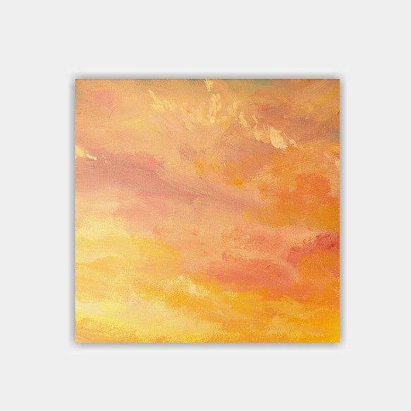 訂單生產/天空和海洋繪畫Orange Sky Art Giclee 第1張的照片