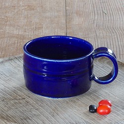 広口コーヒーカップ（瑠璃釉） 1枚目の画像