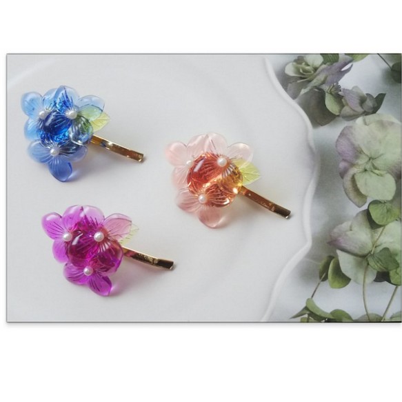 紫陽花のポニーフック小≪送料無料≫ 1枚目の画像