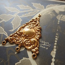 *♥*Rococo Vintage Chandelier Russian Gold Plate*♥* 1枚目の画像