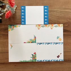 【新作】南国風　ポストカード　10枚セット　ハワイ　ハワイアン　メッセージカード　はがき　暑中見舞い 1枚目の画像