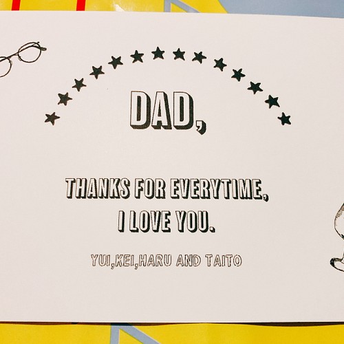父の日】パパいつもありがとう メッセージ カード ポストカード 父の日 