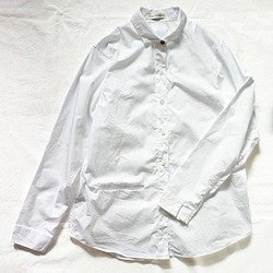 真っ白なブロードのシャツ【受注生産】 1枚目の画像