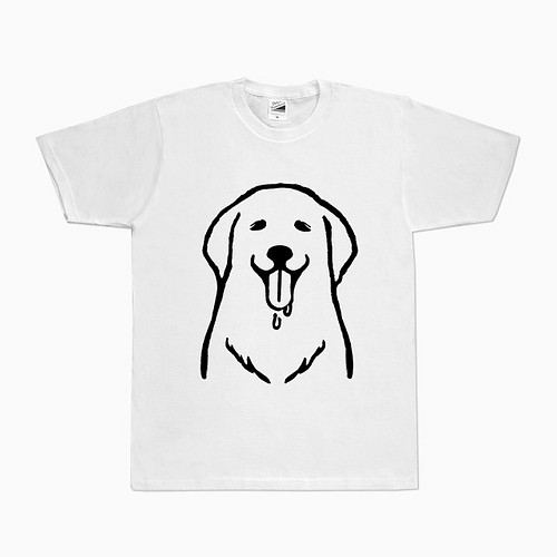 ゴールデンレトリバー Tシャツ （ホワイト） 犬 Tシャツ・カットソー 