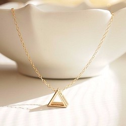 Necklace triangle　【14kgfネックレス変更可】 1枚目の画像