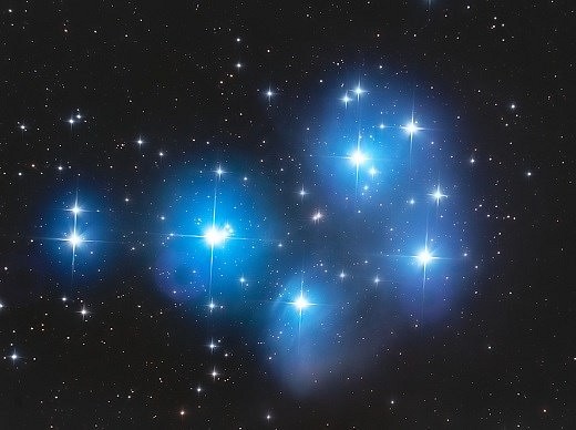 M45 Pleiades star cluster (SUBARU) A4 1枚目の画像