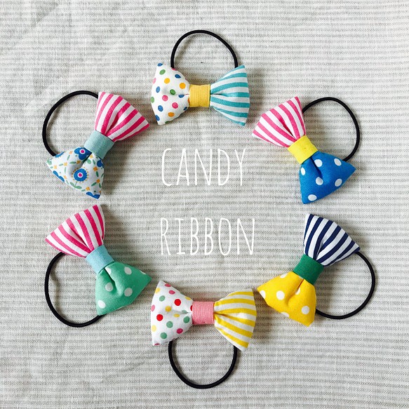 candy ribbon hairgum (tipeB)【送料込み】 1枚目の画像