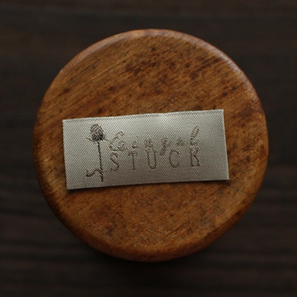 [Acufactum 299] 2 張 1 套約 2 厘米 x 約 4.5 厘米-薊標籤 標籤編織名稱 第1張的照片