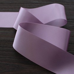 [#301 Dusty Purple / 3m] 50mm 寬用於婚禮腰帶 國產雙面緞帶 / 6200-50mm 第1張的照片