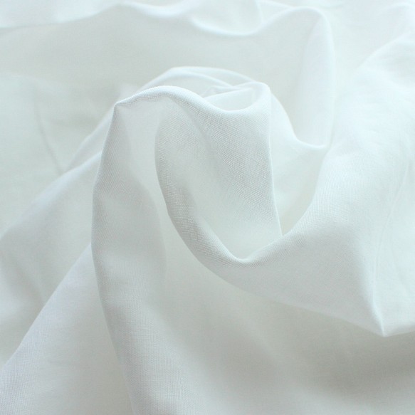 [148厘米x 50厘米] W紗布雙層紗布雙層紗布日本製造白色 第1張的照片