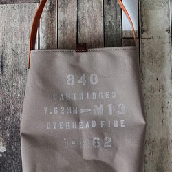 帆布 one shoulder bag『R3FACTORY VINTAGE』ショルダーバッグ,ステンシル 1枚目の画像
