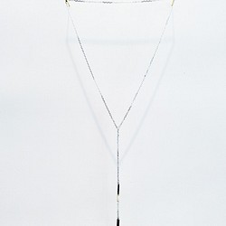 Zo.craftシンプルなストラップロングネックレス/ 925スターリングシルバー 1枚目の画像