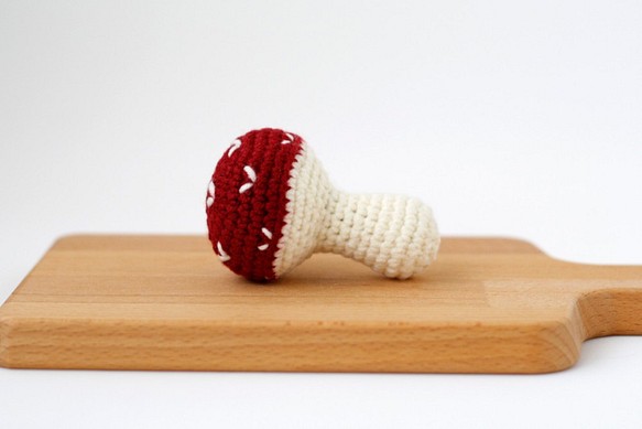 蘑菇 手工貓草包 貓玩具 貓薄荷 編織 第1張的照片
