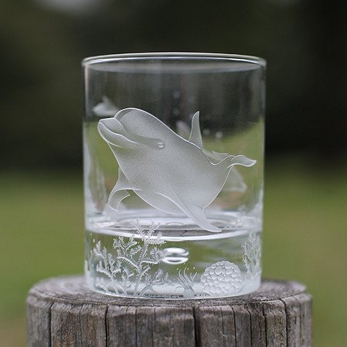 イルカのグラス