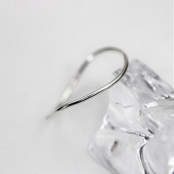 [Silver925] [Silver] Wave ring / 1.0mm width / Pinky ring / Leav 第1張的照片