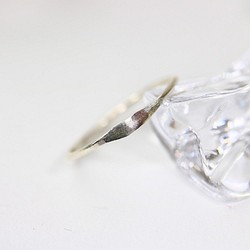 [銀銀色] 1.2mm寬度1個自攻環/小指環，分層，防過敏，留在 第1張的照片
