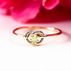 Infinity ♡ Yui Ring * 1.0mm width / ~ 蛋白石戒指 ~ 第1張的照片