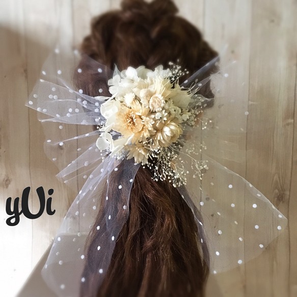 アレンジ自由 リボンとドライフラワーの髪飾りセット 結婚式や成人式に ヘアアクセサリー Yui Creative 通販 Creema クリーマ ハンドメイド 手作り クラフト作品の販売サイト