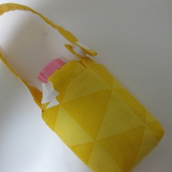 消毒液ホルダー（手ピカジェル60ml）鱗文様　バッグに掛けられ気軽にお洗濯できます！ 1枚目の画像