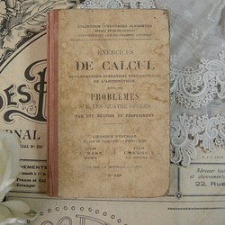 フランスアンティークブック（DE CALCUL） 1枚目の画像