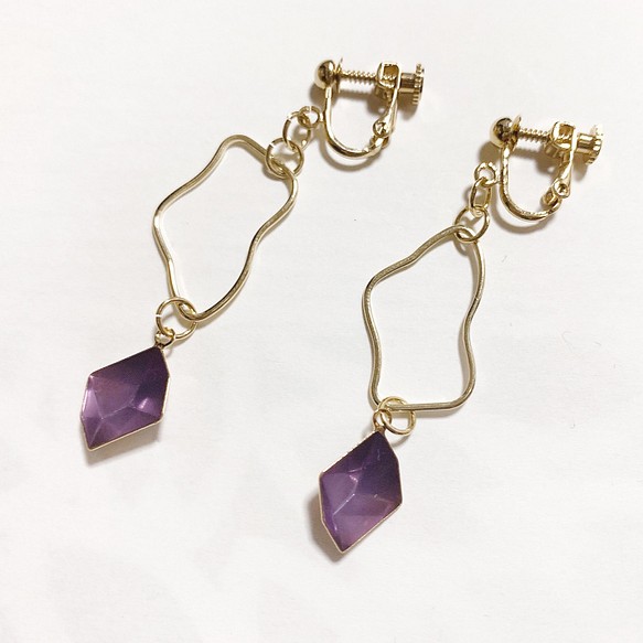 【purple】earring 1枚目の画像