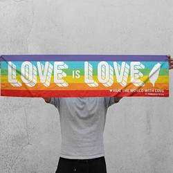 Make World地圖製造 運動毛巾 (LOVE is LOVE/白色款) 第1張的照片