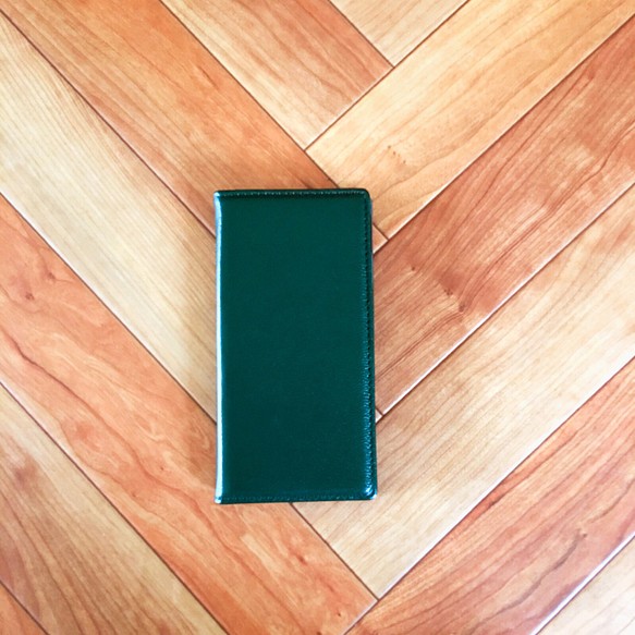 成人苔綠色濕潤皮革簡約皮革筆記本保護套（再次上架）PAJOUR 第1張的照片