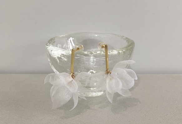 Hydrangea Earrings 繡花球耳環 第1張的照片