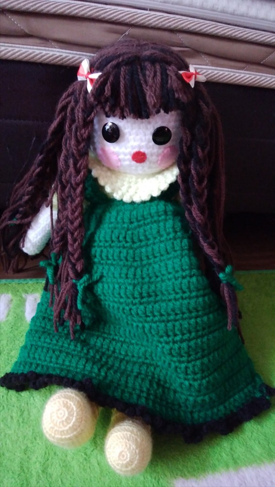 毛糸 編みぐるみ人形 人形 ゆう 通販 Creema クリーマ ハンドメイド 手作り クラフト作品の販売サイト