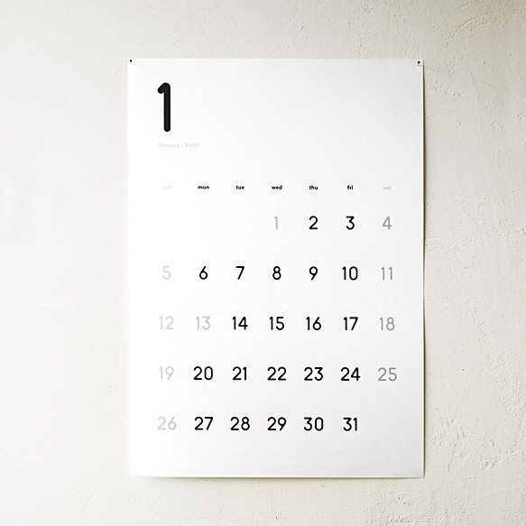 いっぱい書けるシンプルなカレンダー A3 カレンダー So So 通販 Creema クリーマ ハンドメイド 手作り クラフト作品の販売サイト