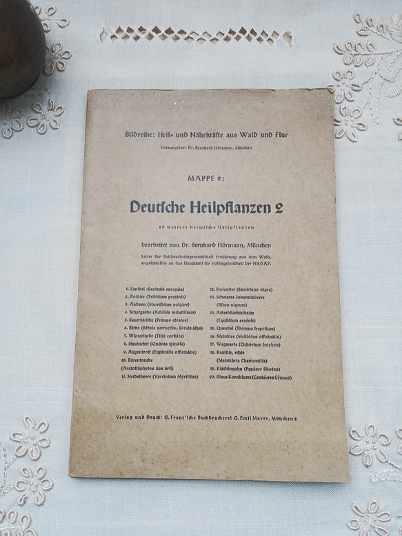 ドイツ古書 Deutsche Heilpflanzen 2~薬草の効能書~ その他素材