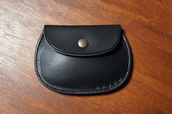 ヌメ革製 シンプル 大きい 5％OFF コインケース ブラック BC5 牛革 送料無料新品 小銭入れ 本革 財布