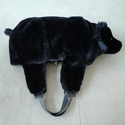 Ecofur BEAR BAG BLACK / エコファー クマ バッグ ブラック 1枚目の画像