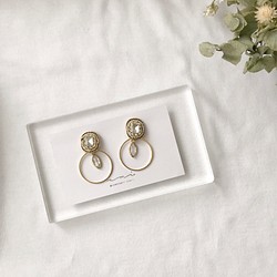 bijou × gold foop  pierce / earring 1枚目の画像