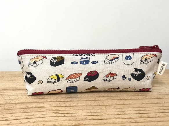 輕裝小筆袋（吃壽司囉～米） 第1張的照片